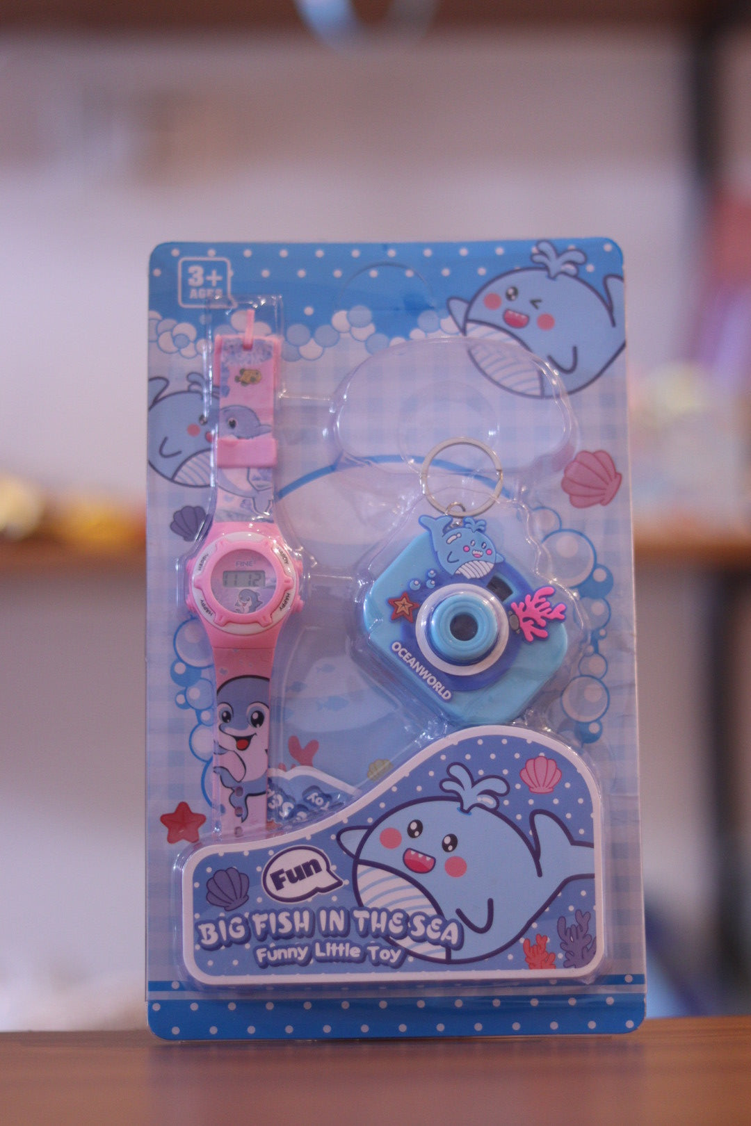 Kids Whale Digital Watch with Camera Keychain - Cute Ocean Animal Combo for Boys & Girls | Onebest