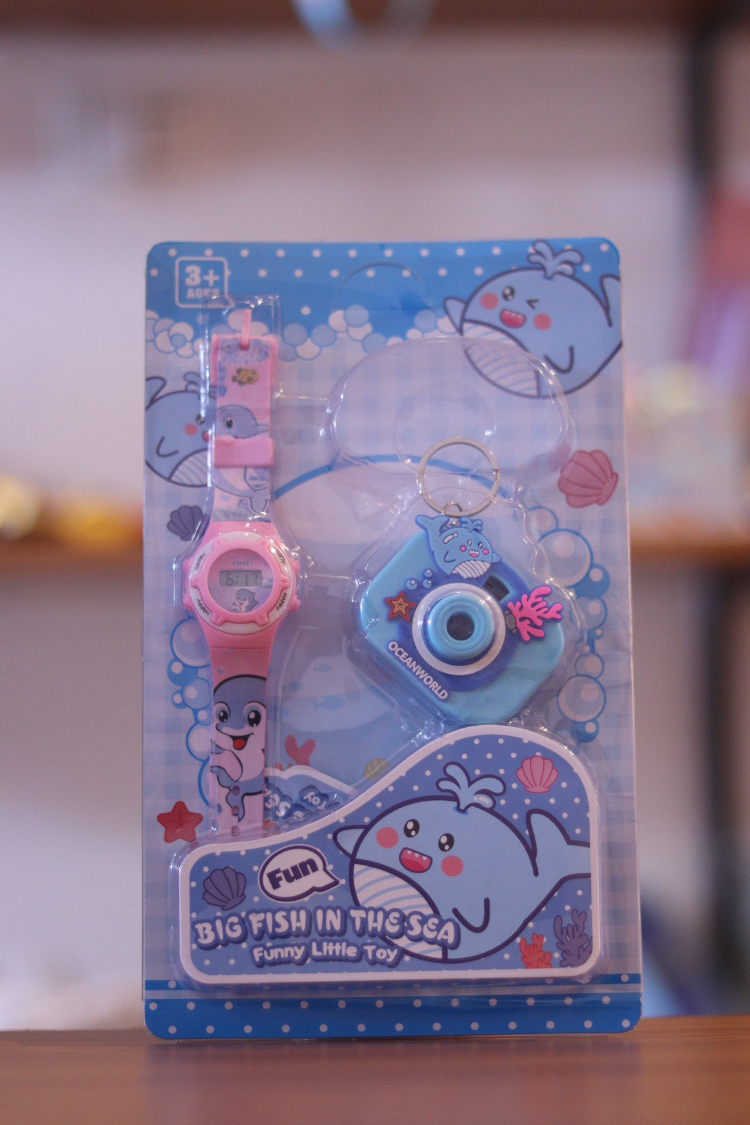 Kids Whale Digital Watch with Camera Keychain - Cute Ocean Animal Combo for Boys & Girls | Onebest