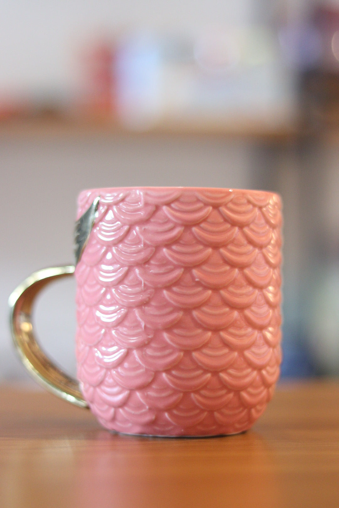Mermaid Mug with Golden Handle | Elegant Ceramic Coffee & Tea Cup | Onebest