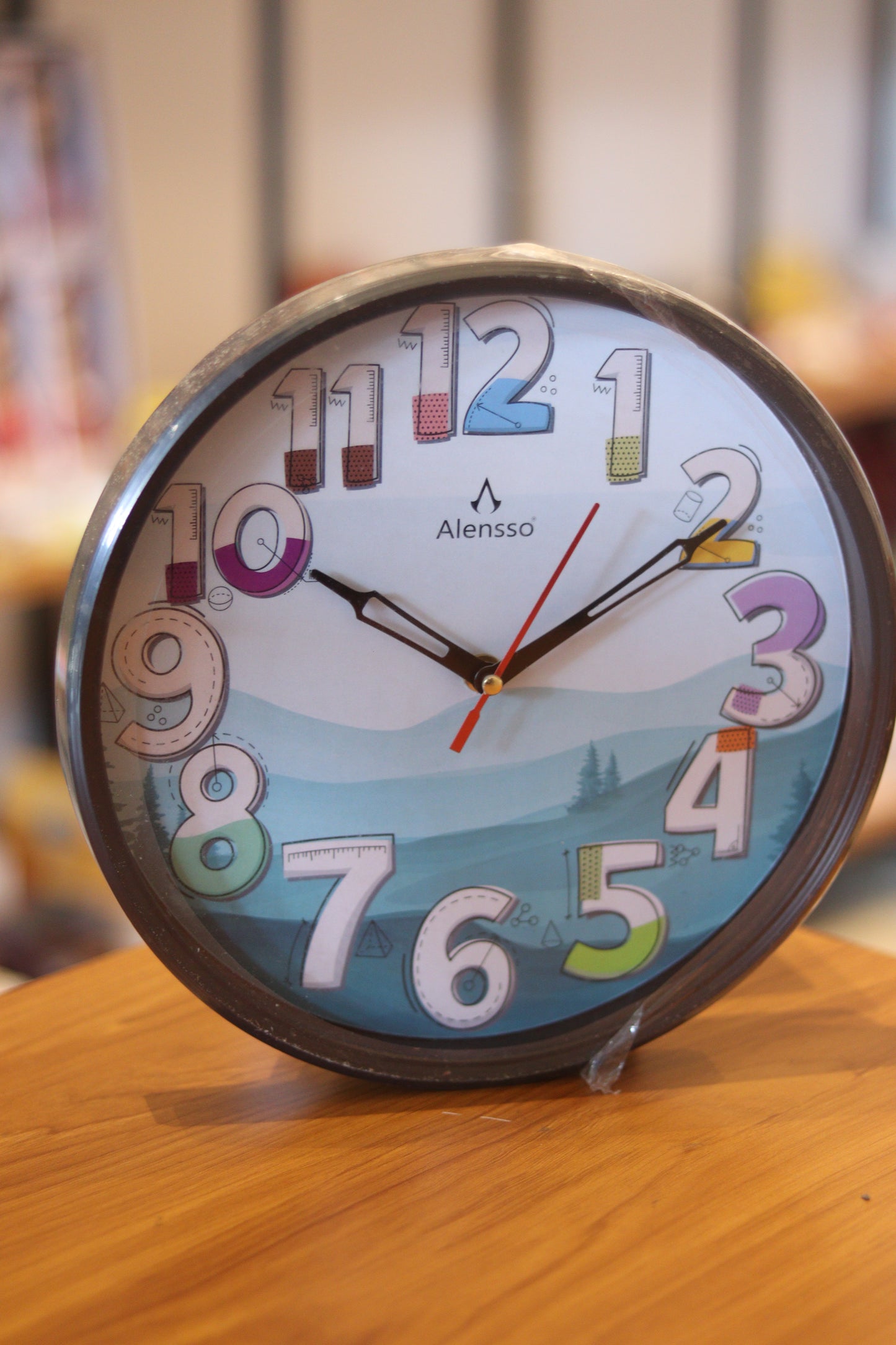 Colorful Numbers Wall Clock – Modern Educational Design with Silent Sweep Movement | Kids Room & Study Wall Décor | Onebest