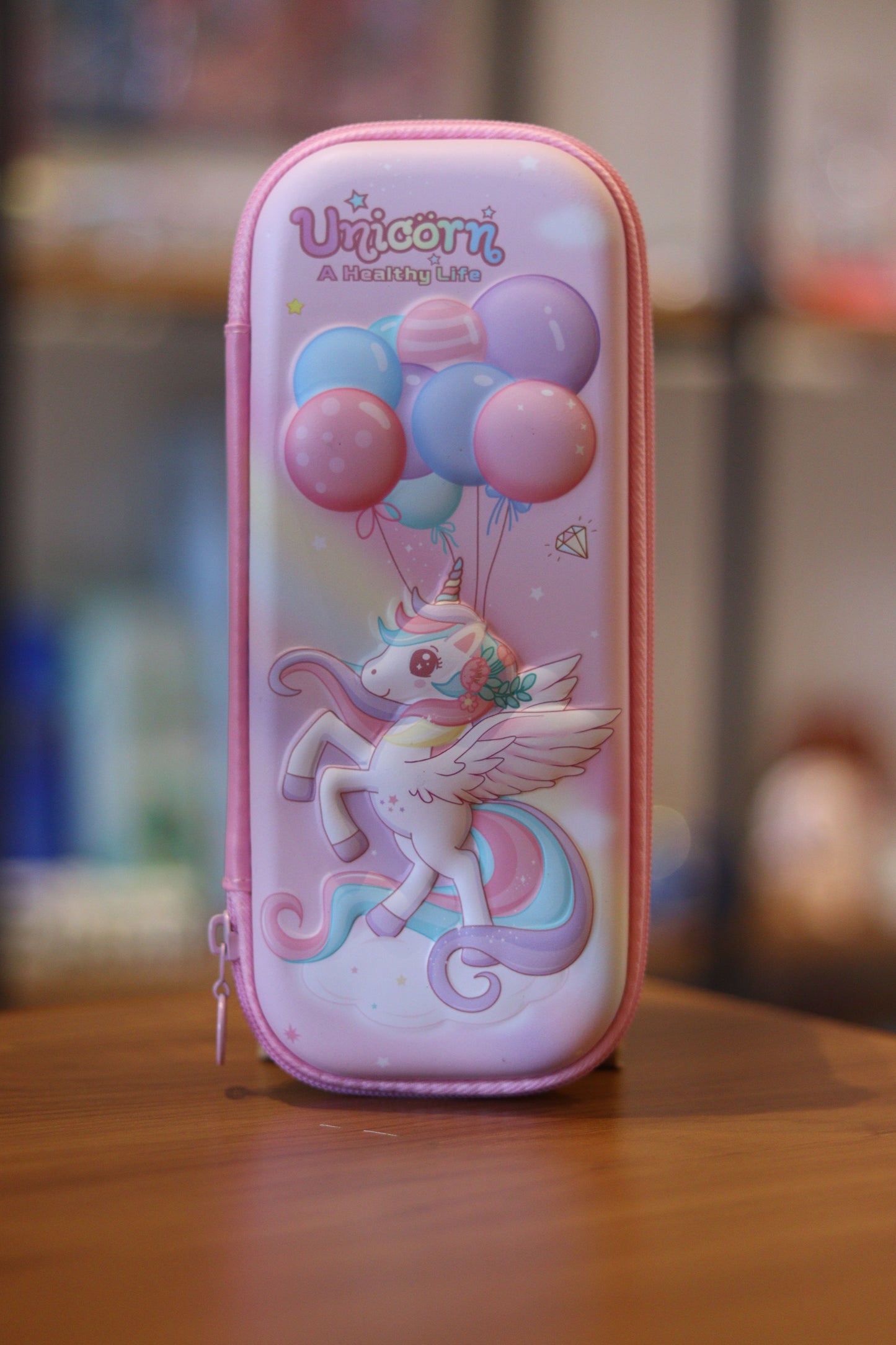 Unicorn 3D Pencil Box with Zipper – Cute Hard Case Stationery Organizer for Kids & School | Onebest