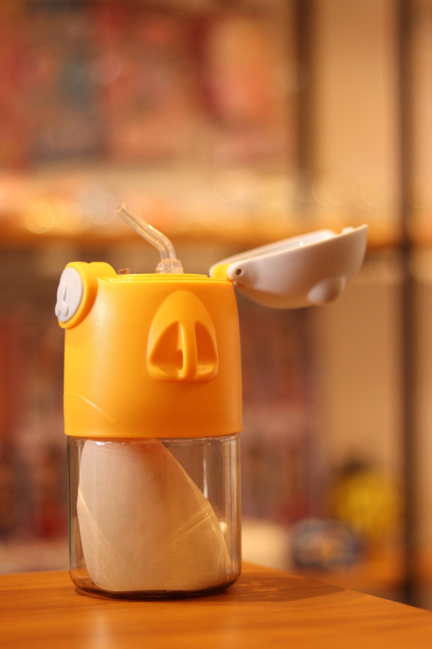 Cute Animal Flip-Straw Water Bottle for Kids – Leak-Resistant Mini Drinking Bottle | Onebest
