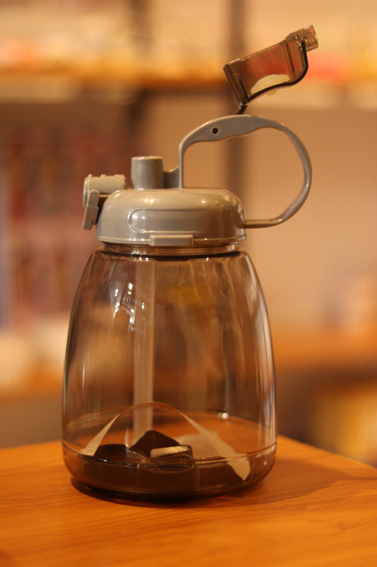 Transparent Plastic Water Bottle with Flip Straw Lid & Carry Handle | Leak-Proof Daily Hydration Bottle | Onebest