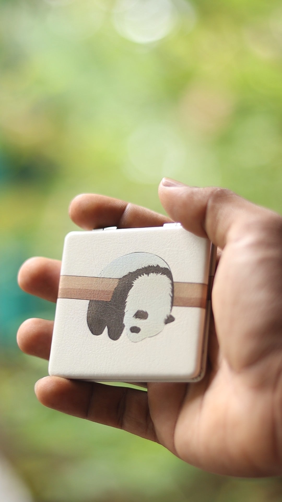 Panda Square Flip Pocket Mirror - Cute Compact Makeup Mirror for Girls & Travel | Onebest