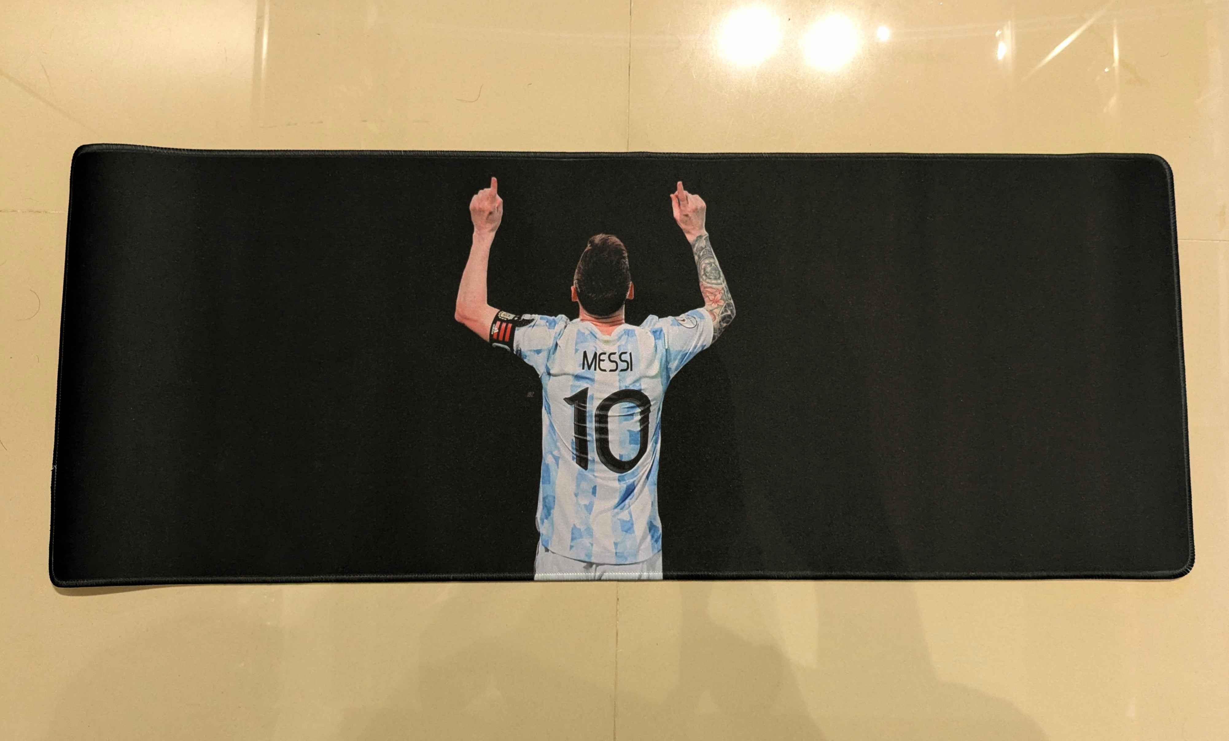 Lionel Messi Table Mat - Football Legend Desk Mat & Mouse Pad | Non-Sl
 – Onebest