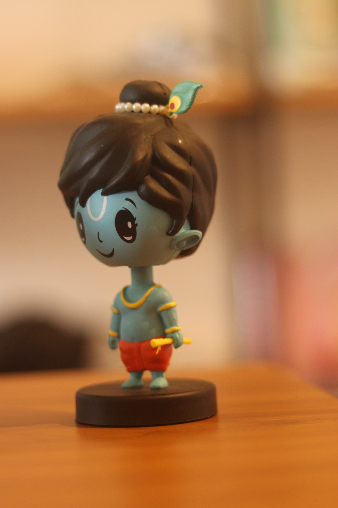 Lord Shree Krishna Idol Bobblehead - Perfect for Car Dashboard, Office Desk & Home Decor | Onebest