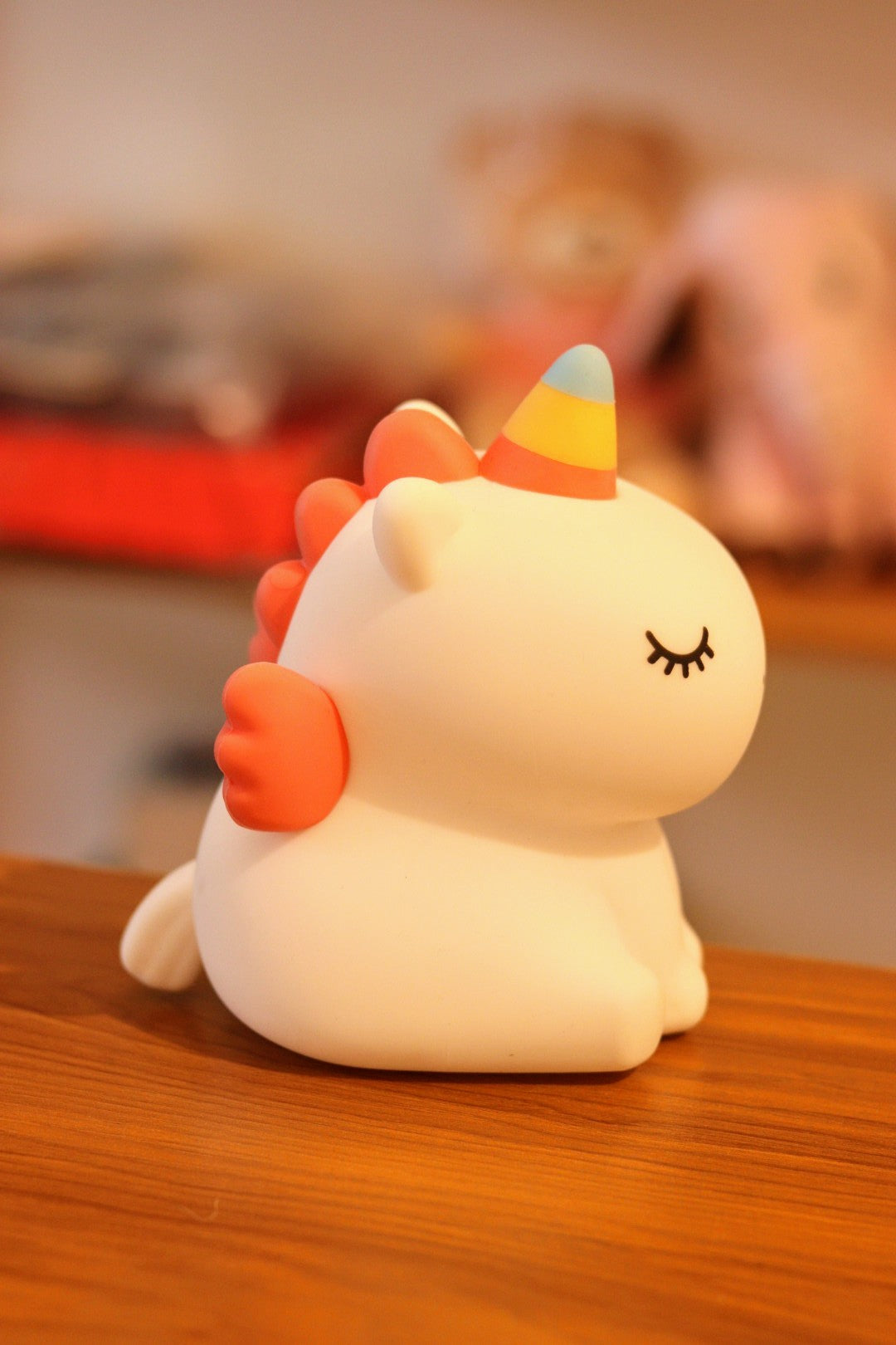 Cute Baby Unicorn Silicone Night Light Lamp - USB Rechargeable LED with 7 Colors | Soft Nursery Light for Kids Room & Baby Gift | Onebest