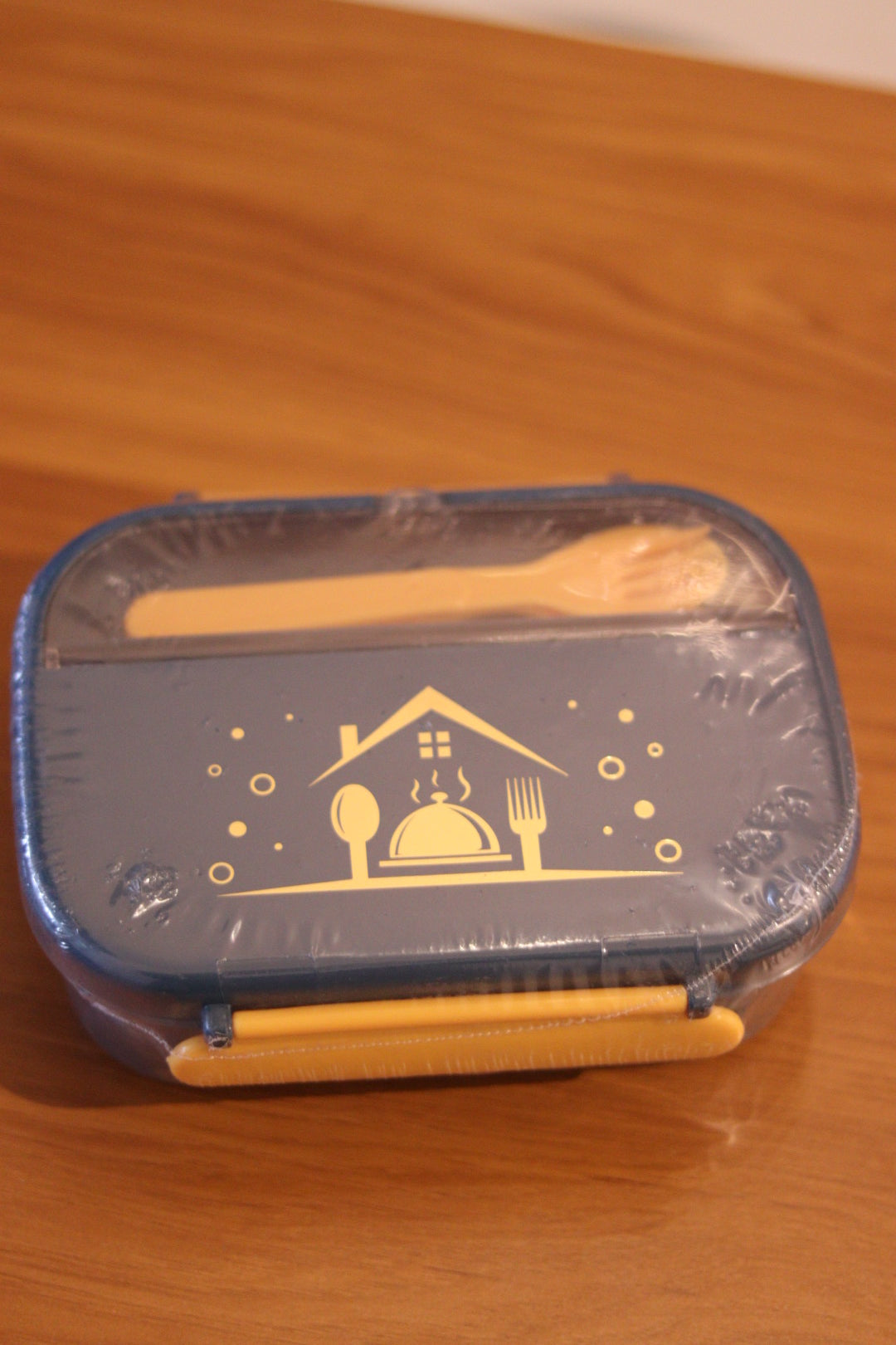 Blue Lunch Box with Spoon Set | Portable & Leak-Proof Food Container for School, Office, Picnic | Onebest