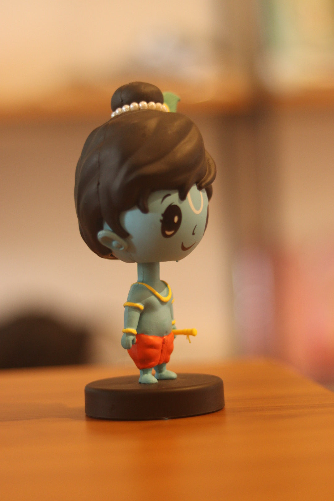 Lord Shree Krishna Idol Bobblehead - Perfect for Car Dashboard, Office Desk & Home Decor | Onebest