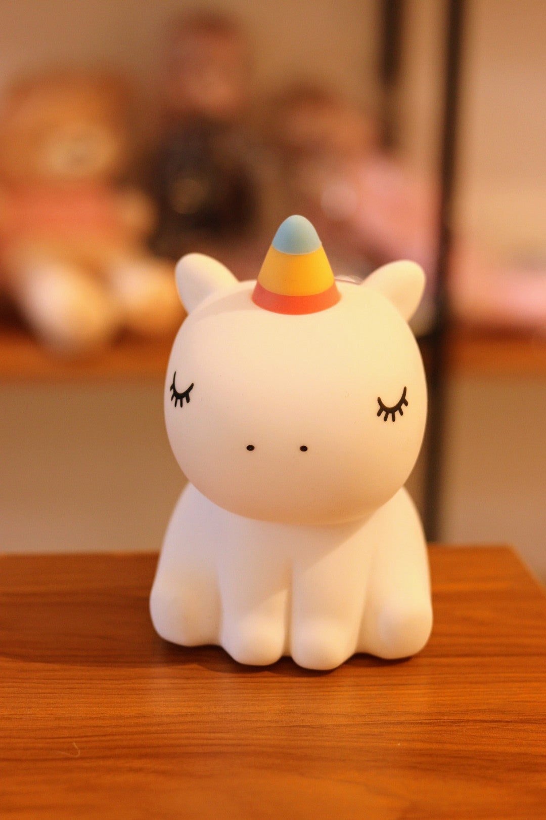 Cute Baby Unicorn Silicone Night Light Lamp - USB Rechargeable LED with 7 Colors | Soft Nursery Light for Kids Room & Baby Gift | Onebest