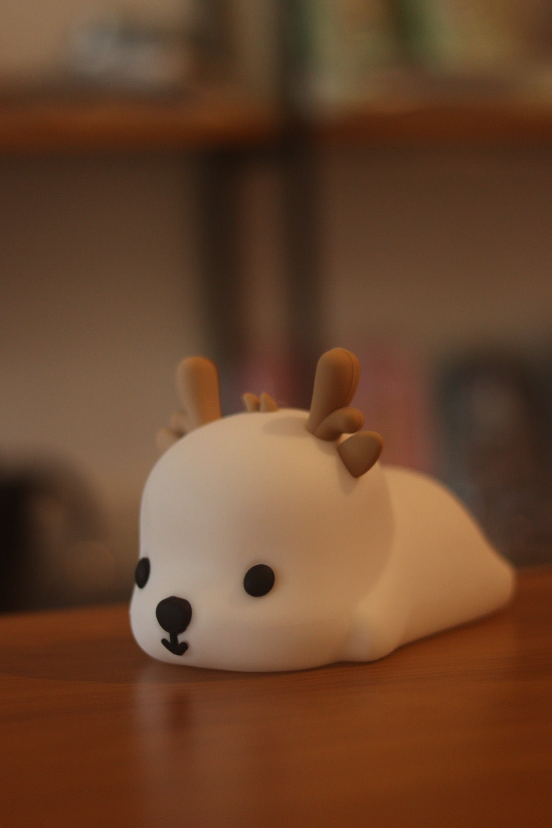 Cute Deer Silicone Night Light Lamp - USB Rechargeable LED with 7 Colors | Soft Nursery Light for Kids Room & Baby Gift | Onebest