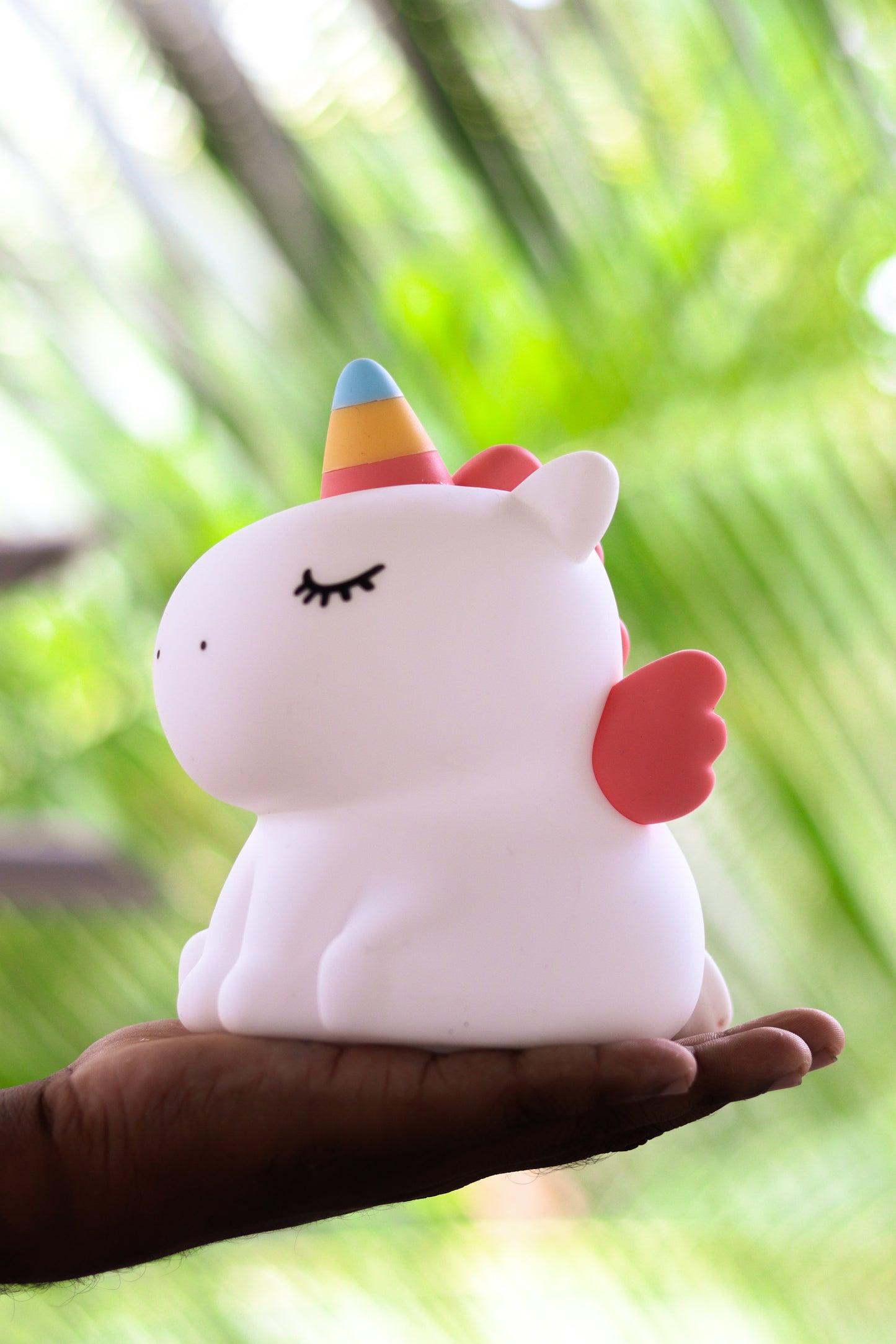 Cute Baby Unicorn Silicone Night Light Lamp - USB Rechargeable LED with 7 Colors | Soft Nursery Light for Kids Room & Baby Gift | Onebest