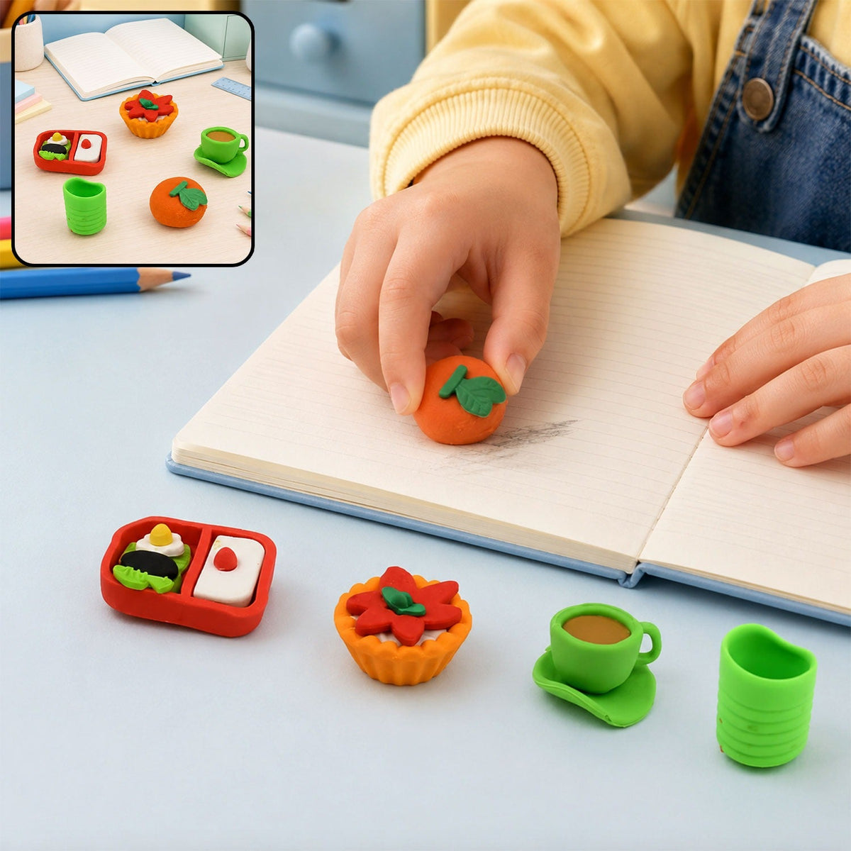 3D Erasers for Kids – Fun & Colorful Novelty Set