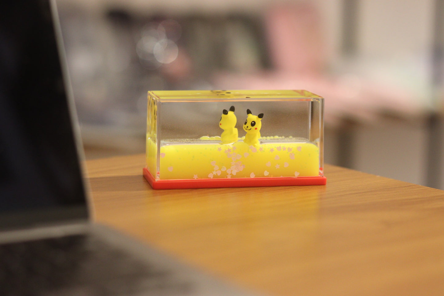 Pikachu Glass Water Showpiece - Cute Car Dashboard & Tabletop Decor | Onebest