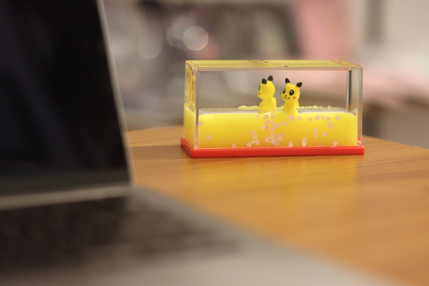 Pikachu Glass Water Showpiece - Cute Car Dashboard & Tabletop Decor | Onebest