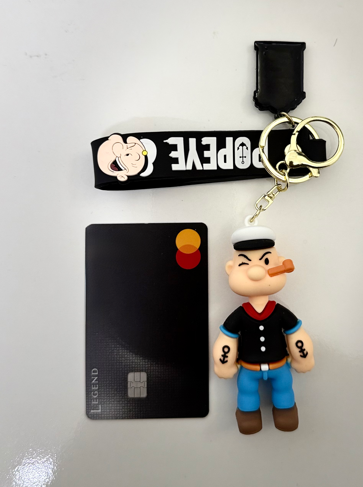 Popeye the Sailor Man Silicon Key Chain