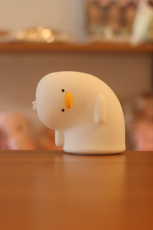 Bendy Neck Duck Silicone Night Light Lamp - USB Rechargeable LED with 7 Colors | Soft Nursery Light for Kids Room & Baby Gift | Onebest