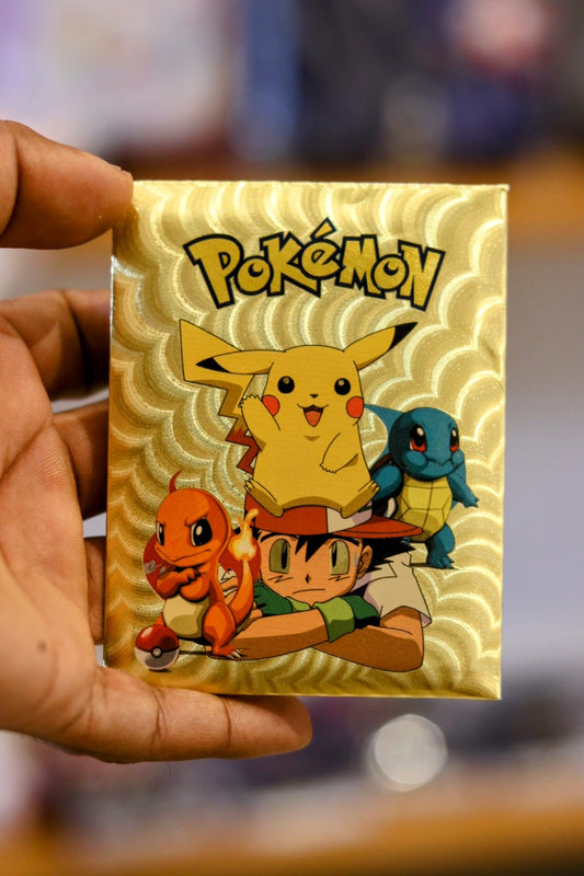 10 Pieces Golden Foil Pokemon Cards - Waterproof Collectible Trading Cards for Kids & Fans | Onebest
