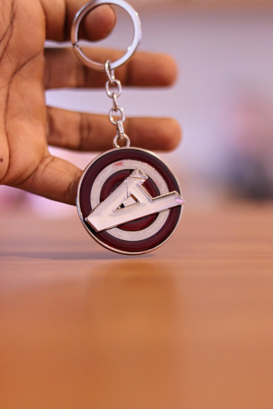 Avengers Rotating Metal Keychain - 360° Spin Superhero Logo Key Ring | Marvel Fan Gift, Premium Alloy, Durable Key Holder for Boys & Men | Onebest