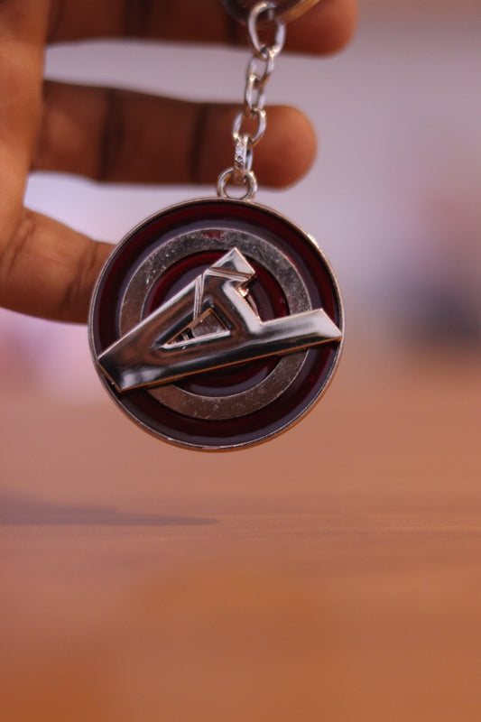 Avengers Rotating Metal Keychain - 360° Spin Superhero Logo Key Ring | Marvel Fan Gift, Premium Alloy, Durable Key Holder for Boys & Men | Onebest