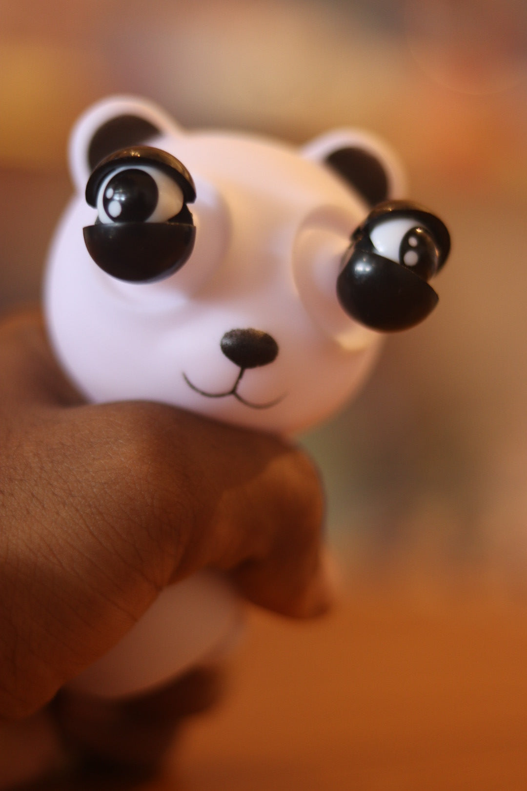 Squishy Eye Popping Panda Stress Relief Toy - White and Black Squeeze Toy | Onebest