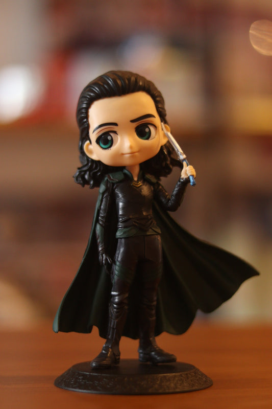 Cute Loki Knife Action Figure - Marvel Superhero Mini Collectible Figurine with Stand | Desk Decor Toy for Marvel Fans | Onebest