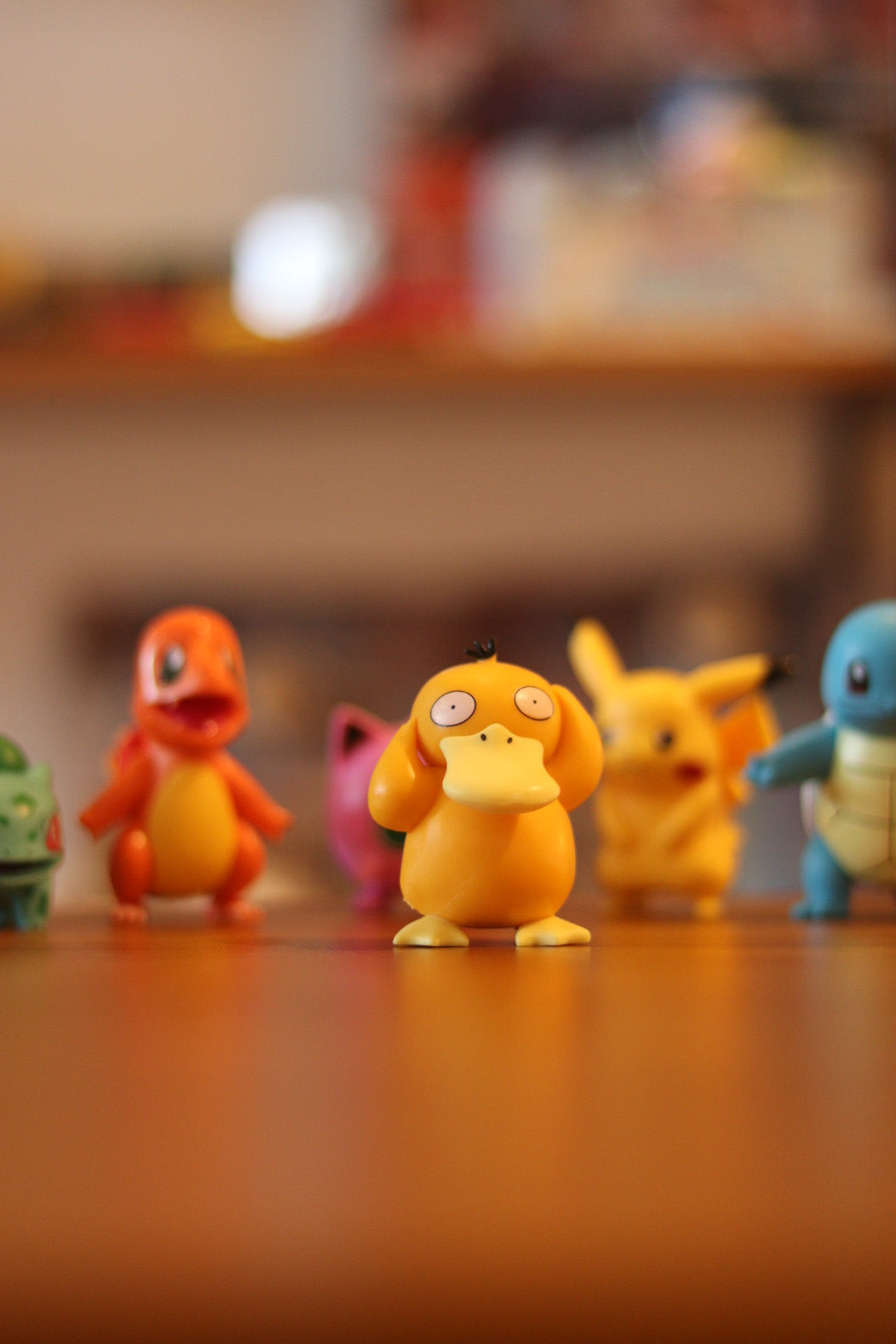 Pokemon Miniature Action Figure Set of 6 - Pikachu, Charmander, Bulbasaur, Squirtle, Psyduck, Jigglypuff | 7.5cm Collectible Toys | Onebest