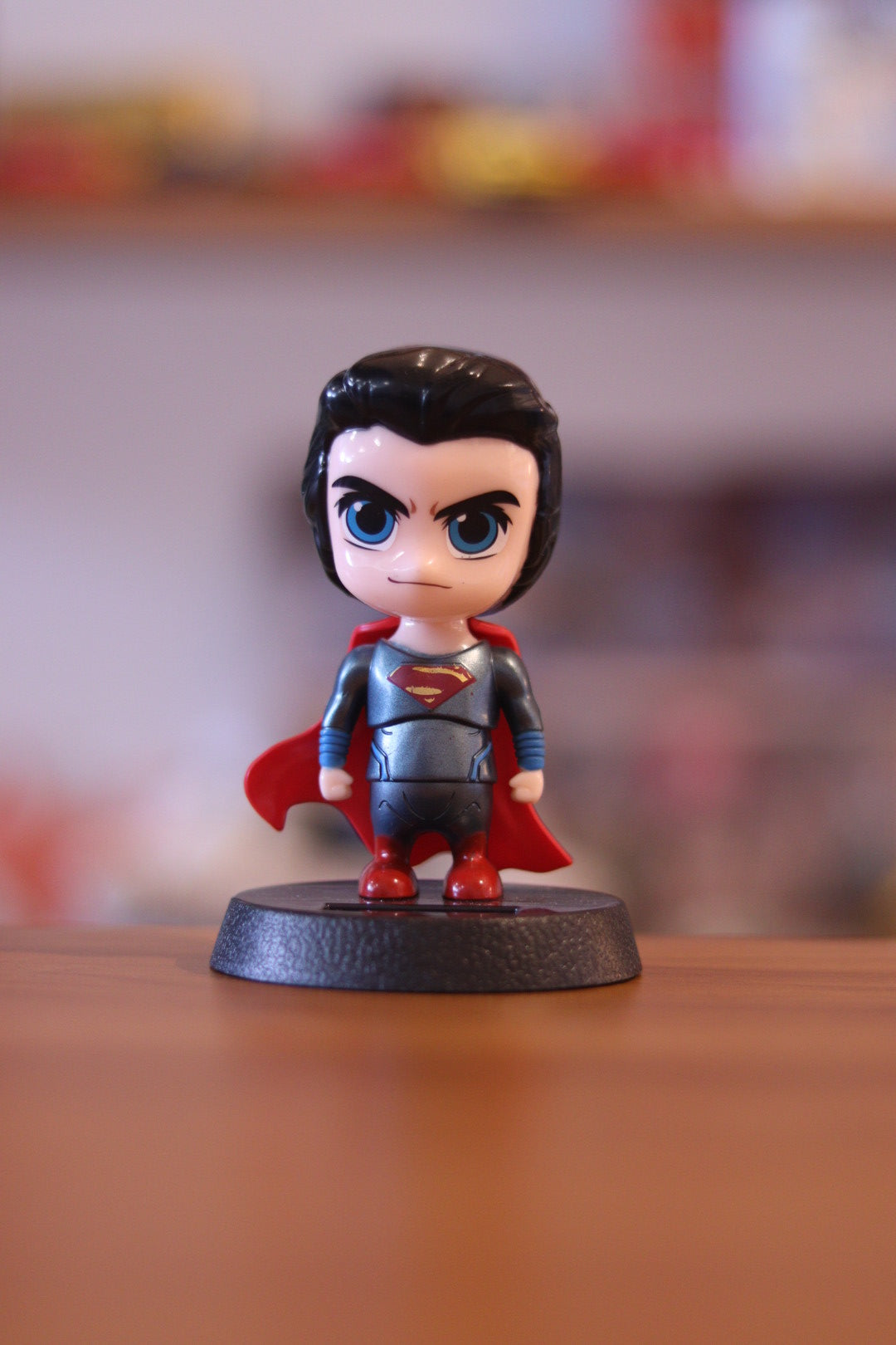 Cute Superman Solar Powered Bobblehead | Dashboard Car Toy | Wobble Action Figure | Onebest