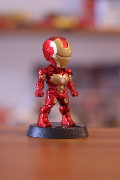 Iron Man Solar Powered Bobblehead | Wobble Toy for Car Dashboard or Desk | Onebest