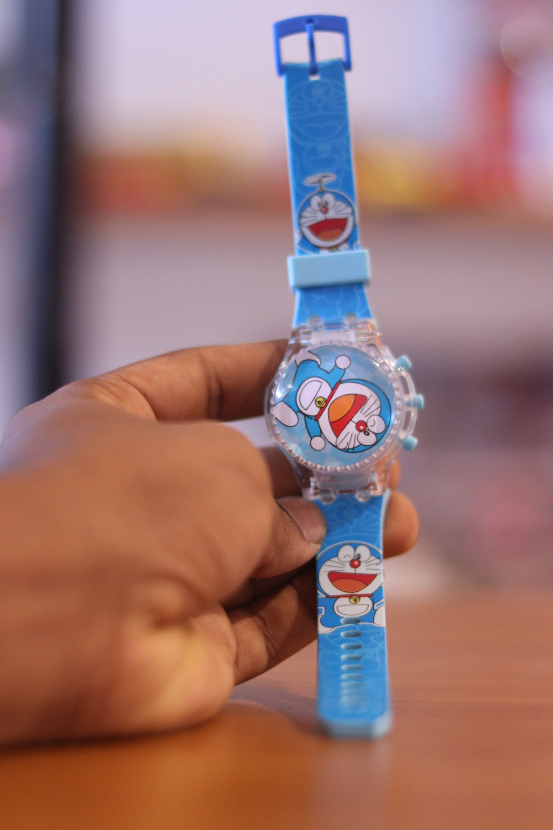 Doraemon 360° Rotating Kids Digital Watch with Light & Music | Time & Date Display | Onebest
