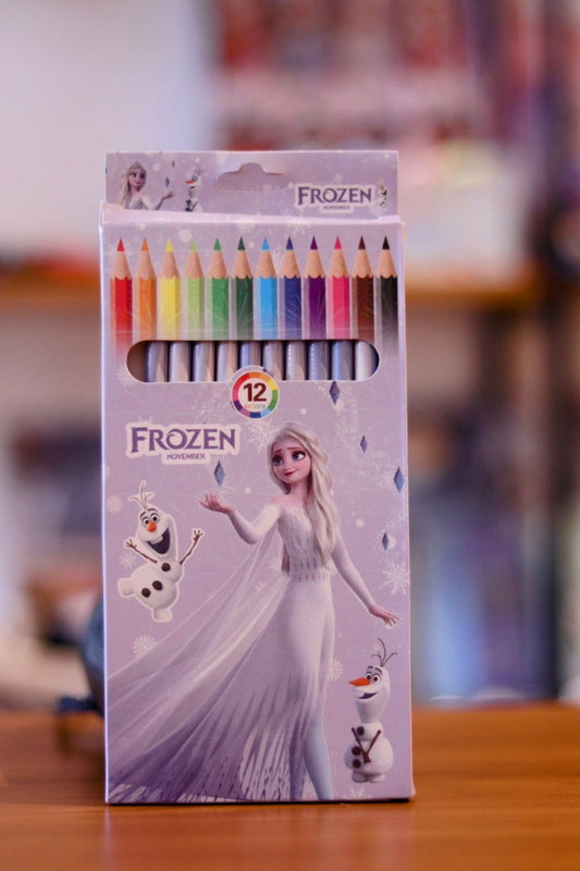 Frozen Cartoon Color Pencil Pack - 12 Colors for Kids | Onebest