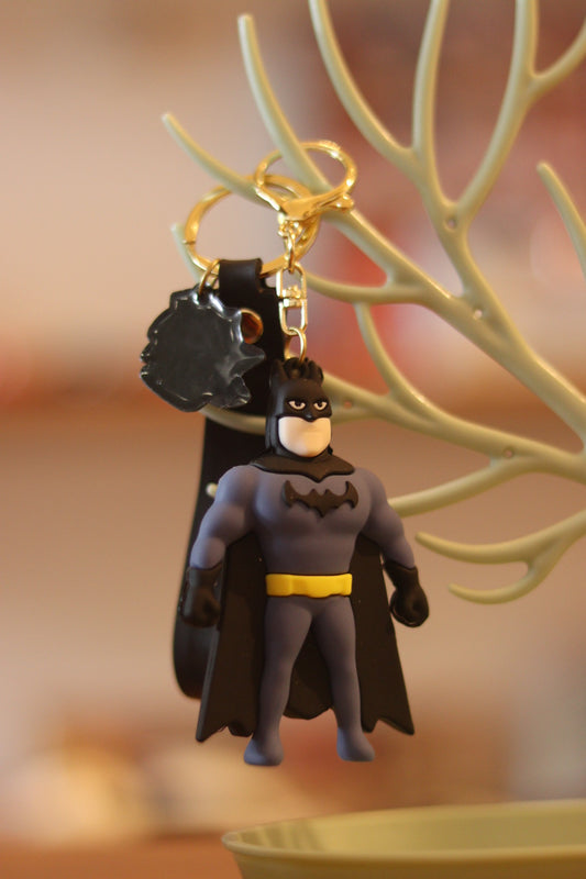Batman 3D Keychain - Superhero Rubber or Silicone Key Ring for Boys & Fans | Onebest