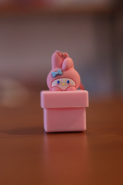 Silicone Kuromi Lamp Keychain with Light | Cute LED Anime Key Ring | Onebest