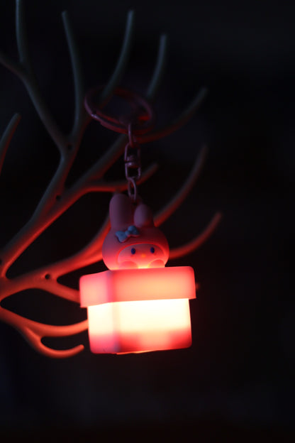 Silicone Kuromi Lamp Keychain with Light | Cute LED Anime Key Ring | Onebest