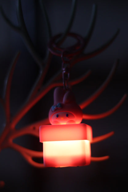 Silicone Kuromi Lamp Keychain with Light | Cute LED Anime Key Ring | Onebest