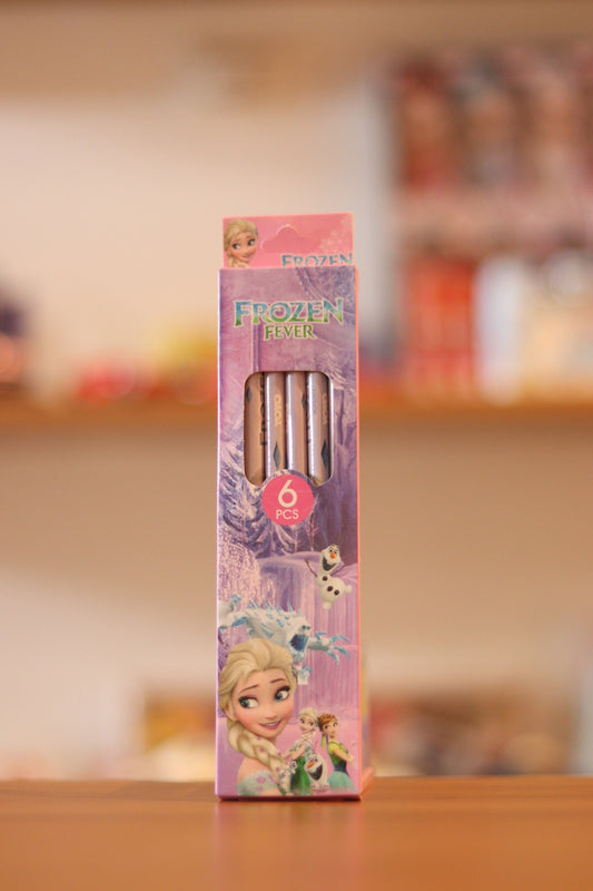 Frozen Theme Cartoon Pencils Pack - 6 Pencils for Kids | Onebest