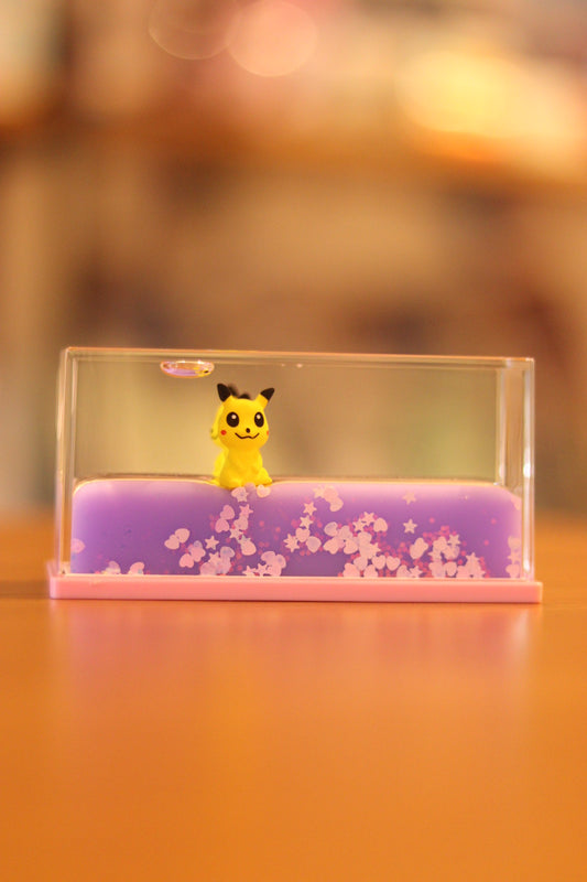 Pikachu Glass Water Showpiece - Cute Car Dashboard & Tabletop Decor | Onebest