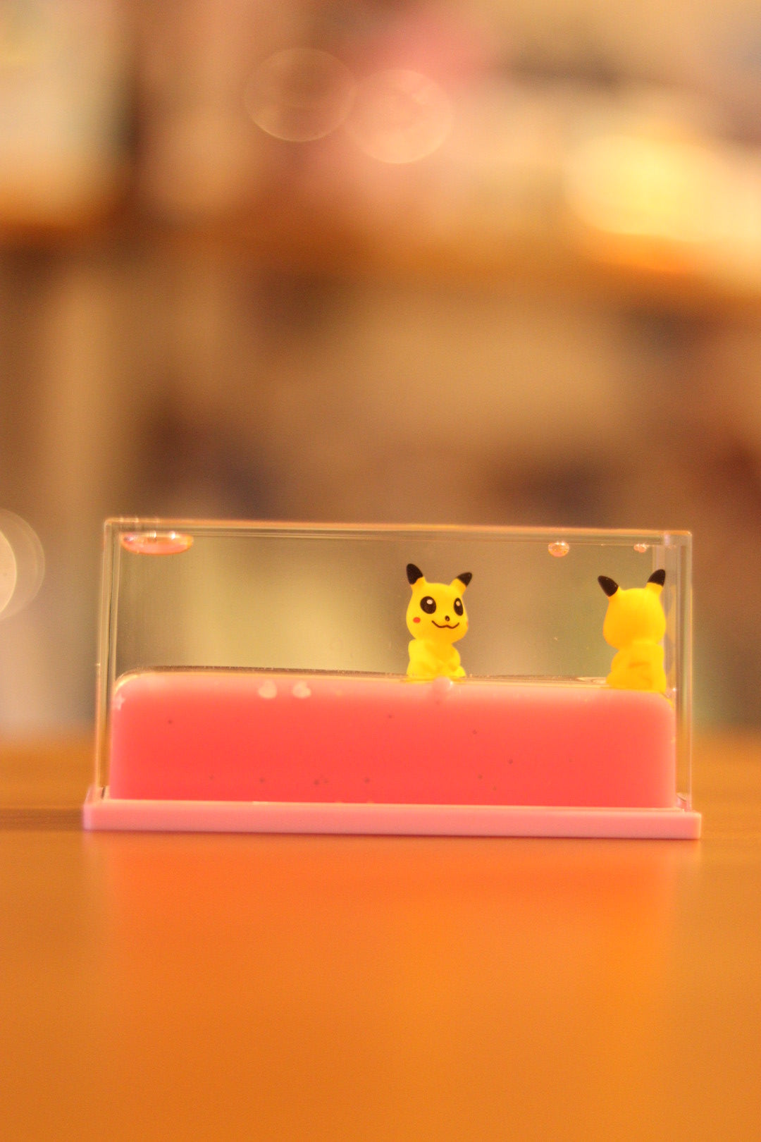 Pikachu Glass Water Showpiece - Cute Car Dashboard & Tabletop Decor | Onebest