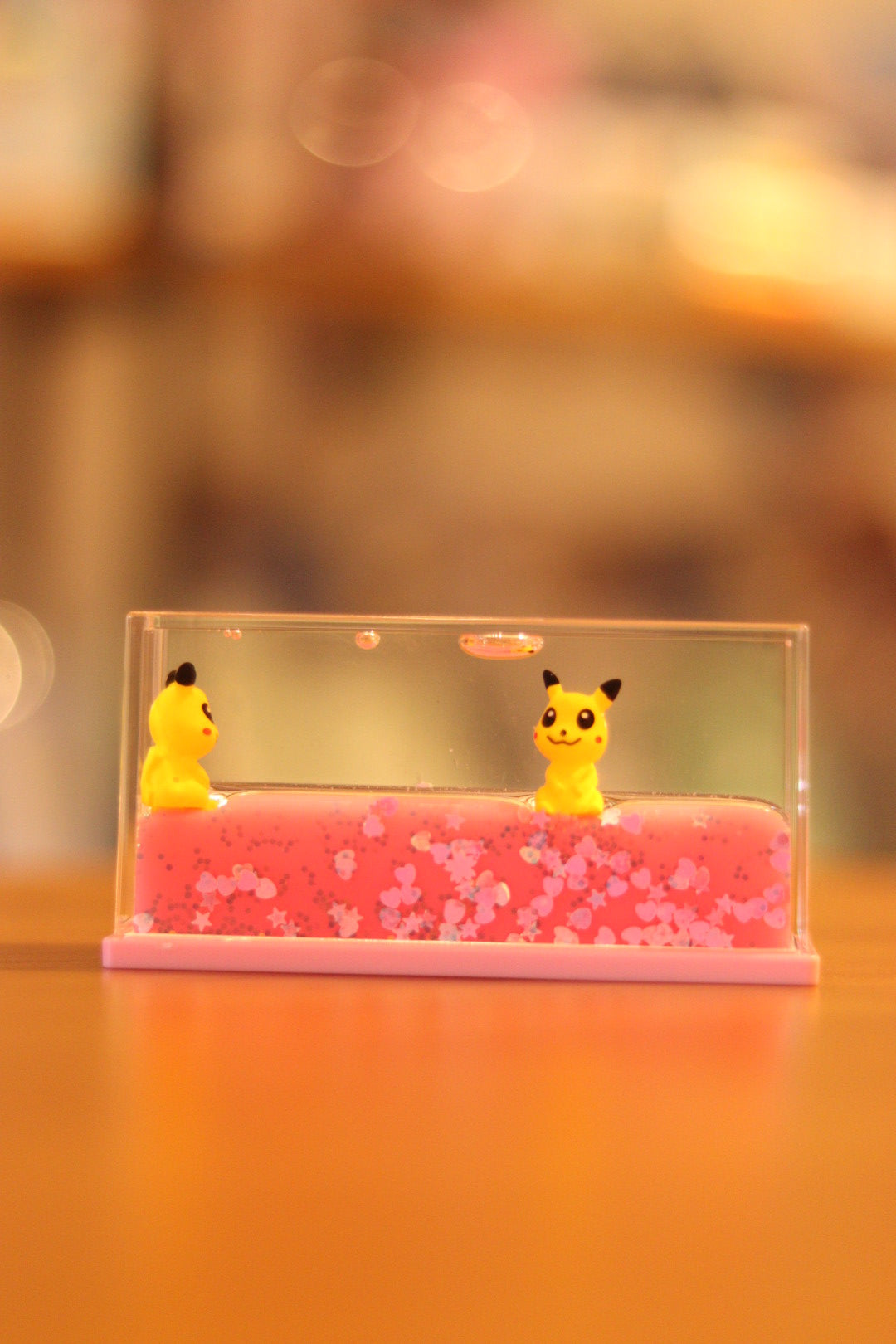 Pikachu Glass Water Showpiece - Cute Car Dashboard & Tabletop Decor | Onebest