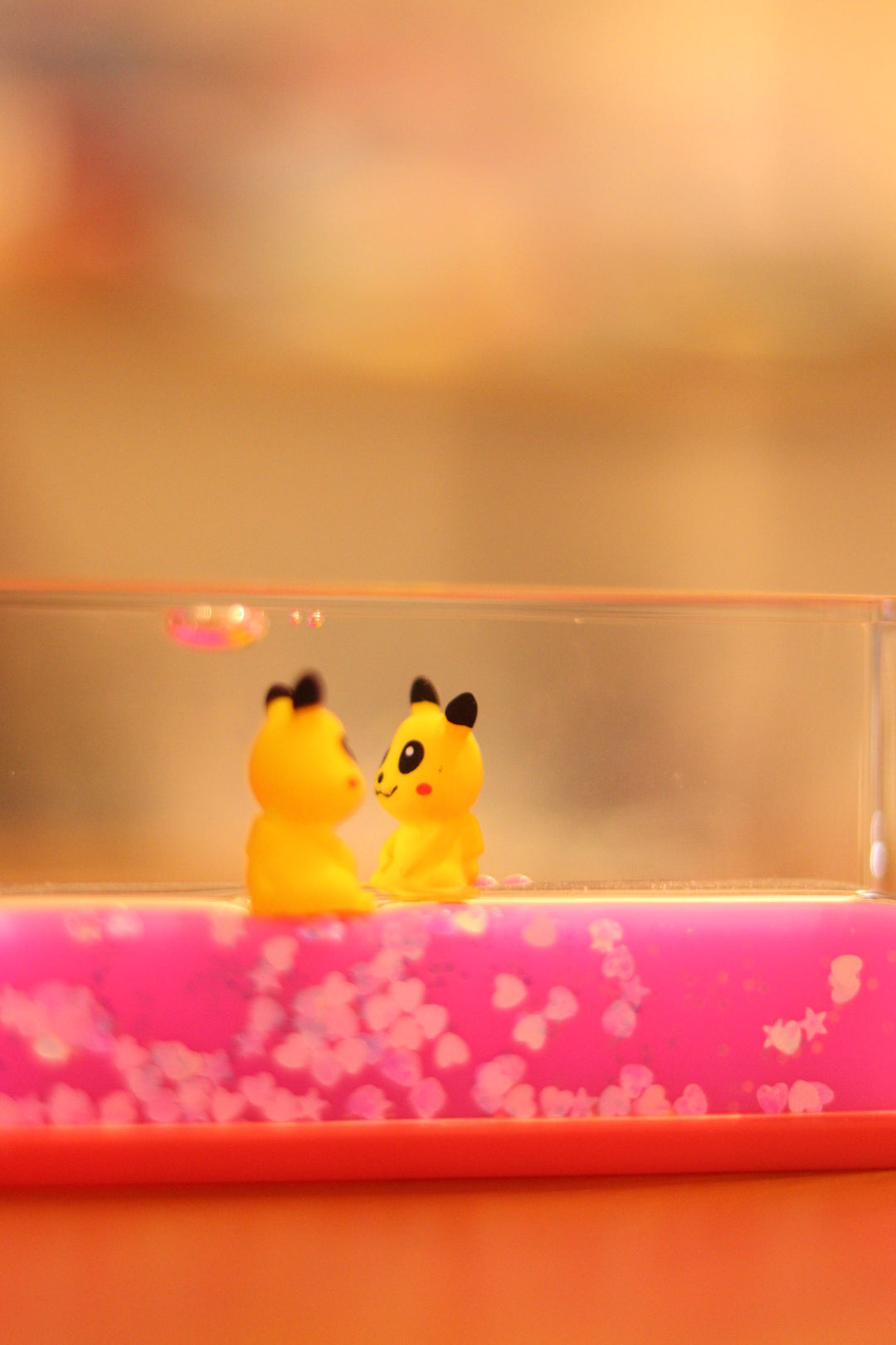 Pikachu Glass Water Showpiece - Cute Car Dashboard & Tabletop Decor | Onebest