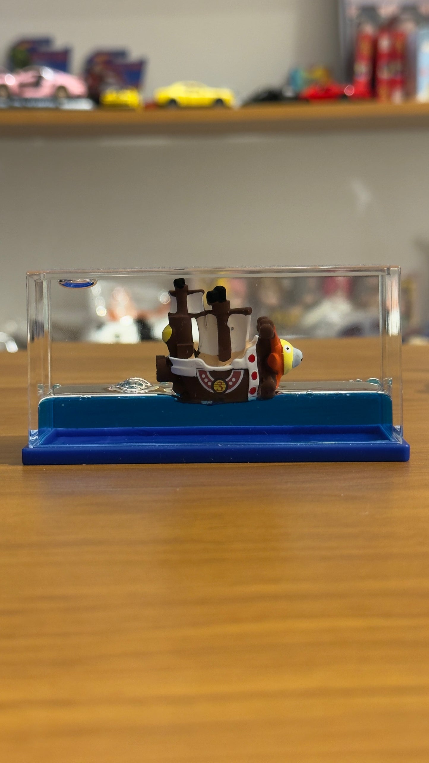 One Piece Luffy Ship in Blue Water - Cuboid Showpiece for Home, Office & Car Dashboard | Onebest