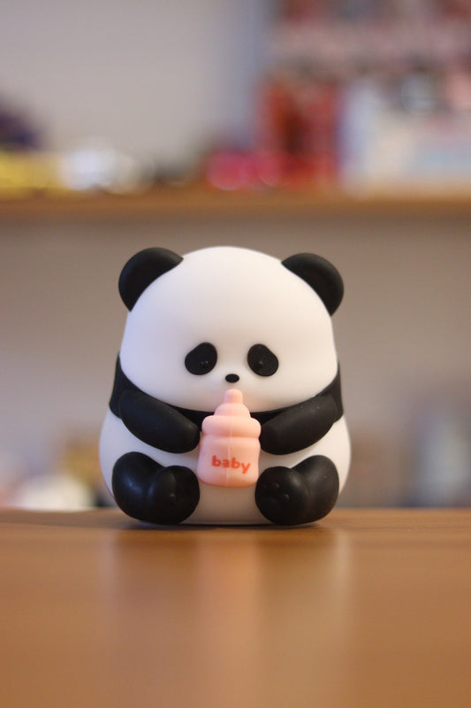 Panda Drinking Milk Silicone Night Lamp - Soft Touch LED Light for Kids & Room Decor | Onebest