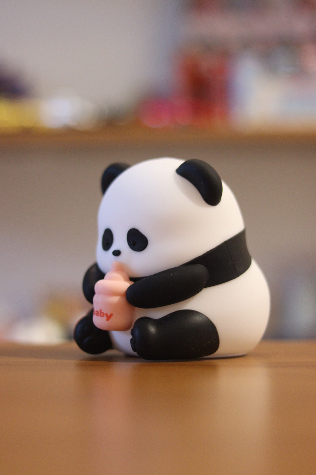 Panda Drinking Milk Silicone Night Lamp - Soft Touch LED Light for Kids & Room Decor | Onebest