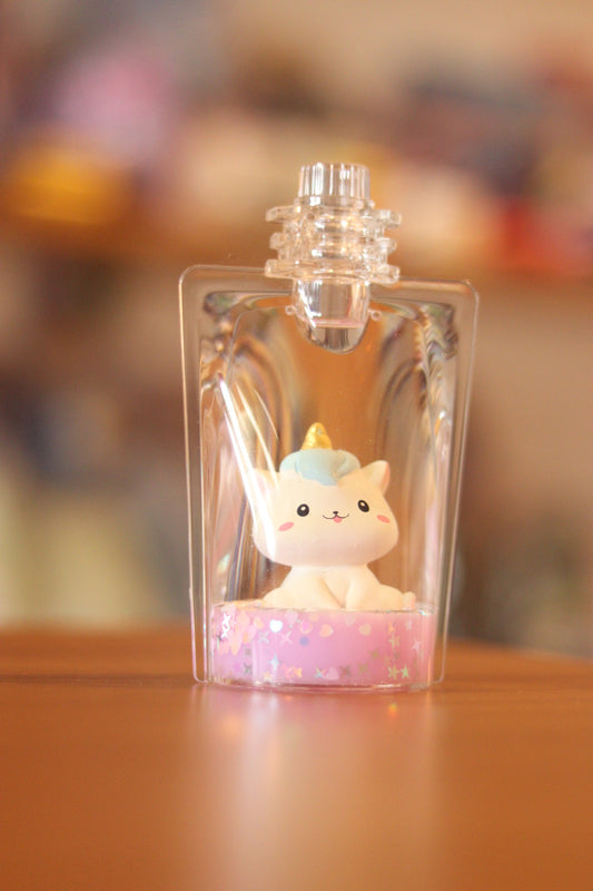 Unicorn / Kuromi Bottle-Shaped Water Showpiece with Light - Cute Decorative Piece for Home, Desk & Gifting | Onebest