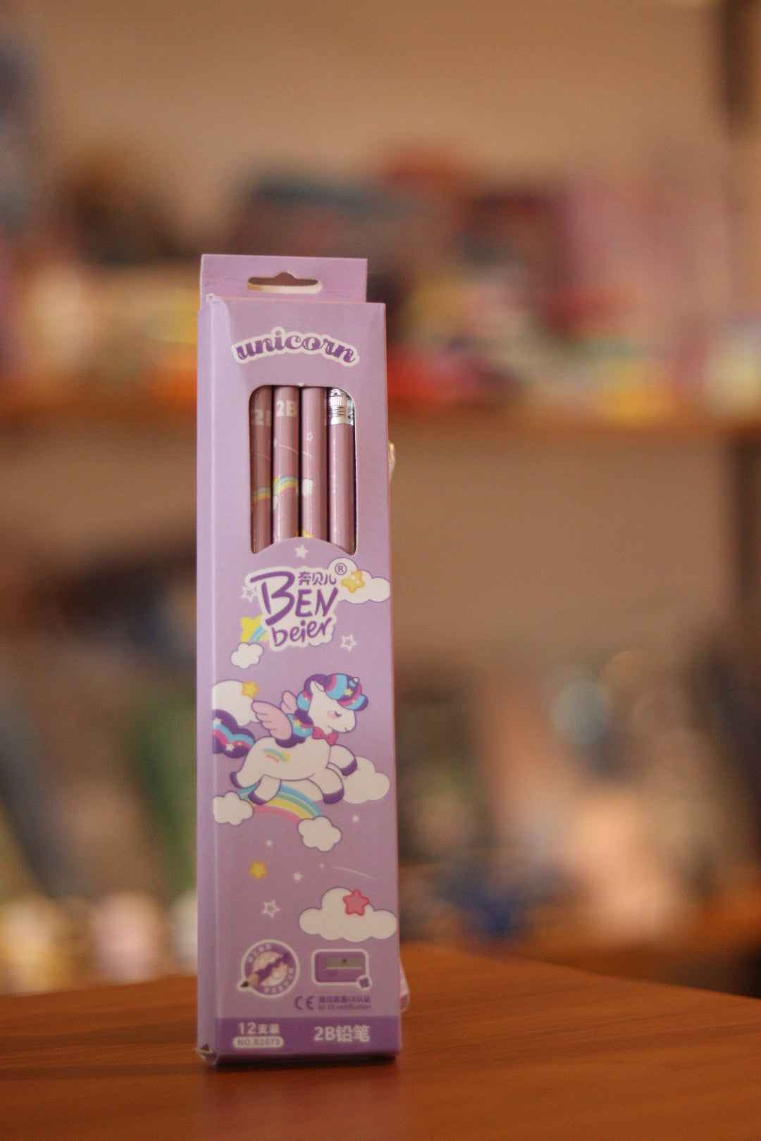 Unicorn Pencils with Sharpener - 12 Pieces | Cute Stationery for Kids & Return Gift | Onebest