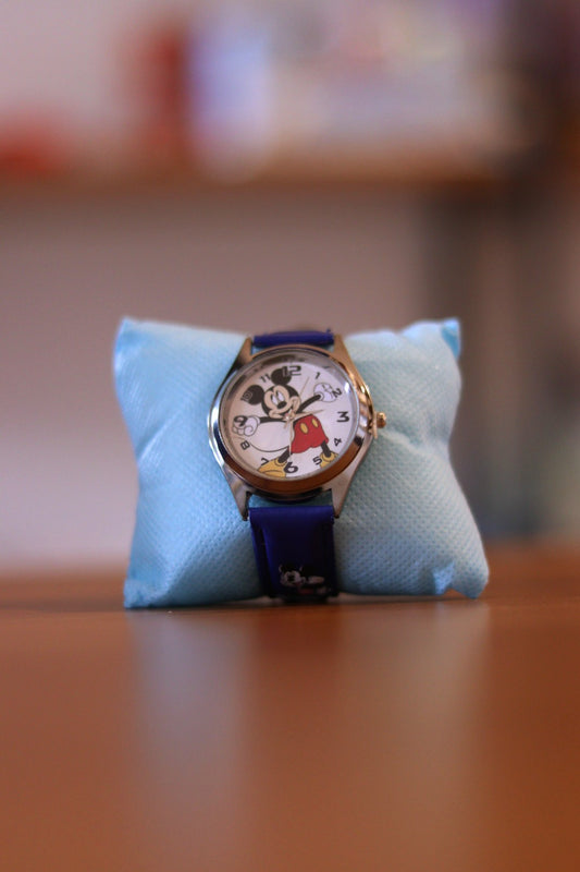 Disney Mickey Mouse Analogue Wrist Watch - Classic Round Dial Kids Cartoon Watch | Vintage Mickey Character Timepiece | Onebest
