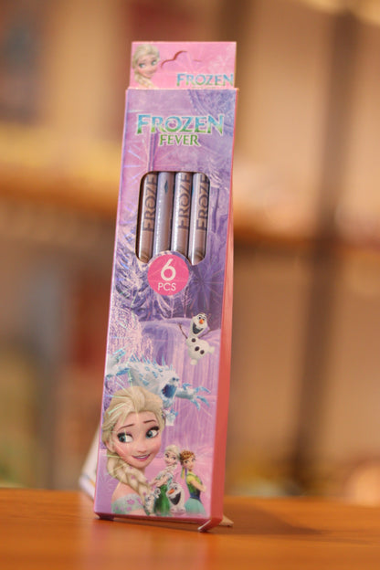 Unicorn & Disney Frozen Stationery Combo Set for Kids – Pencil Pouch, Pencil Set, Eraser Pack, Sharpener & Keychain | Onebest Gift Pack