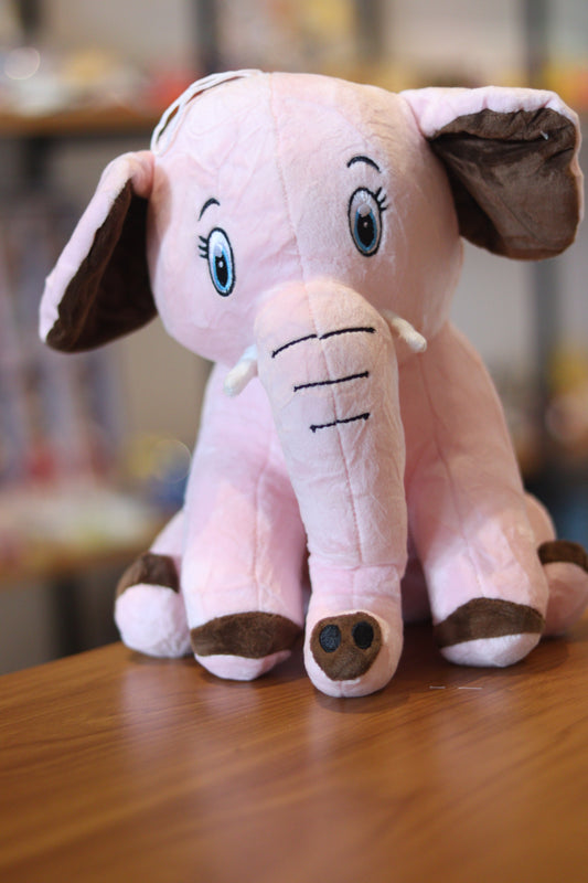Cute Pink Elephant Soft Toy | Plush Stuffed Animal for Kids | Onebest