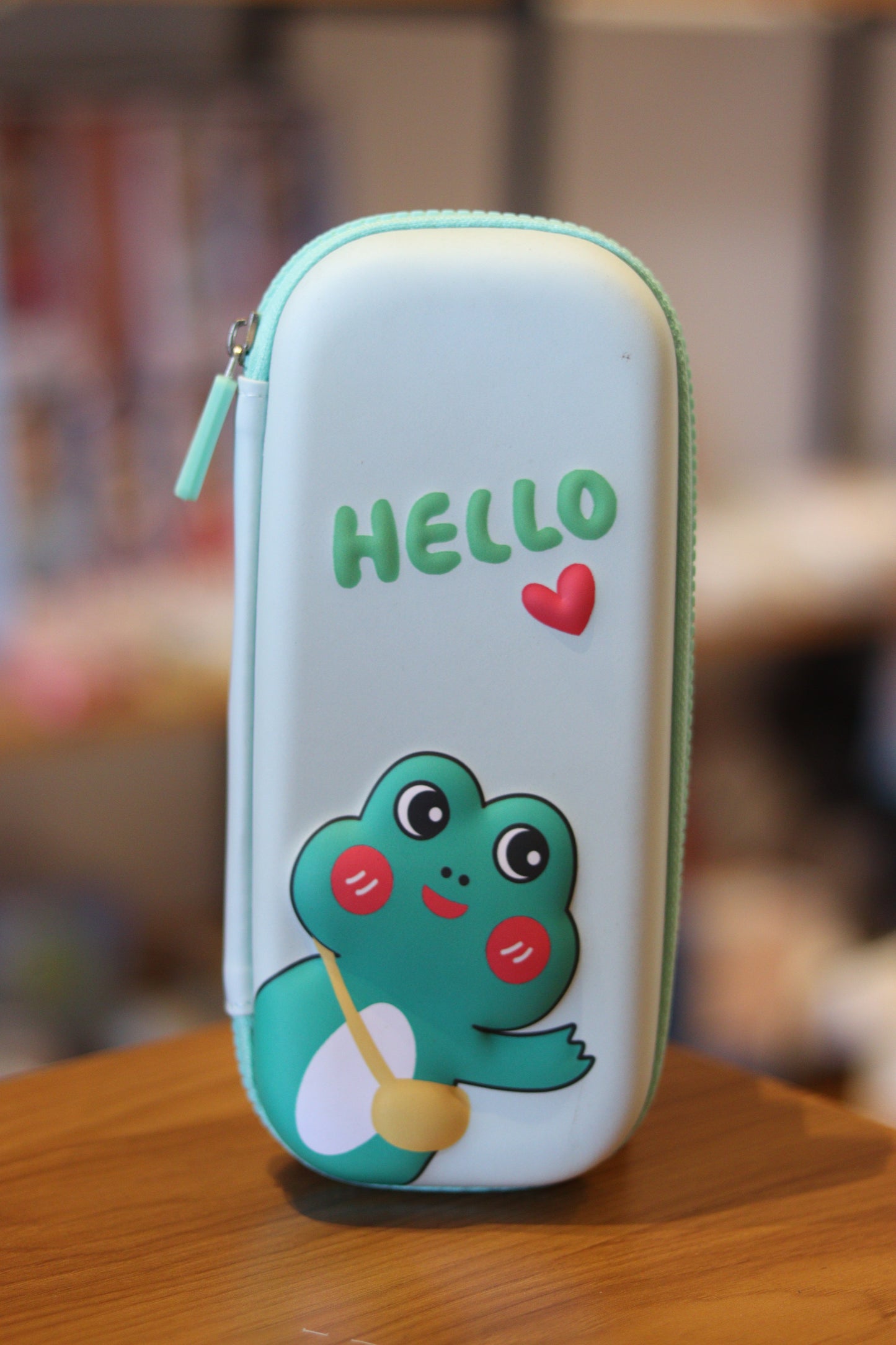 Cute Frog EVA Hard Pencil Case with Zipper – Cartoon Stationery Organizer for Kids | Onebest