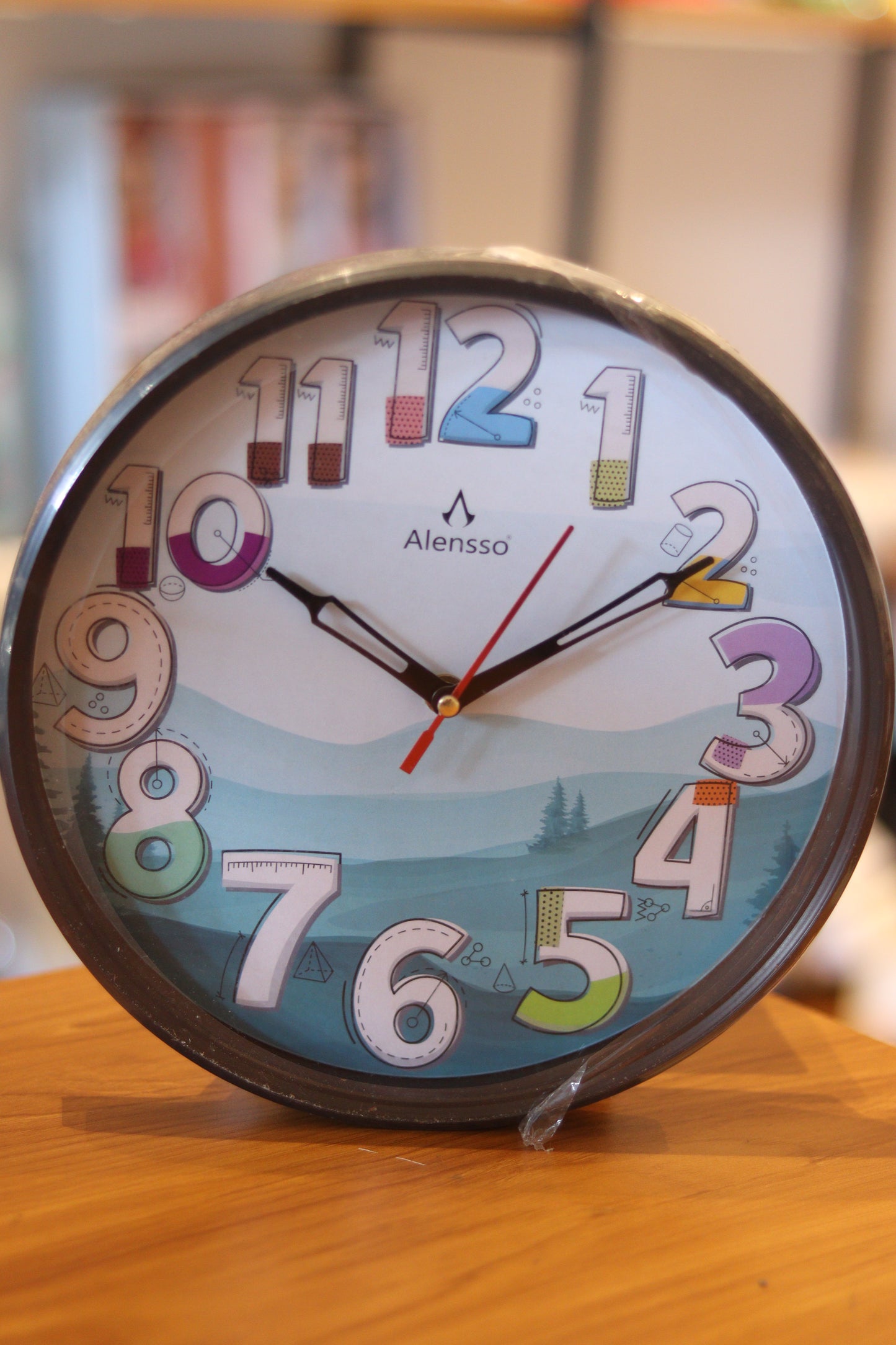 Colorful Numbers Wall Clock – Modern Educational Design with Silent Sweep Movement | Kids Room & Study Wall Décor | Onebest